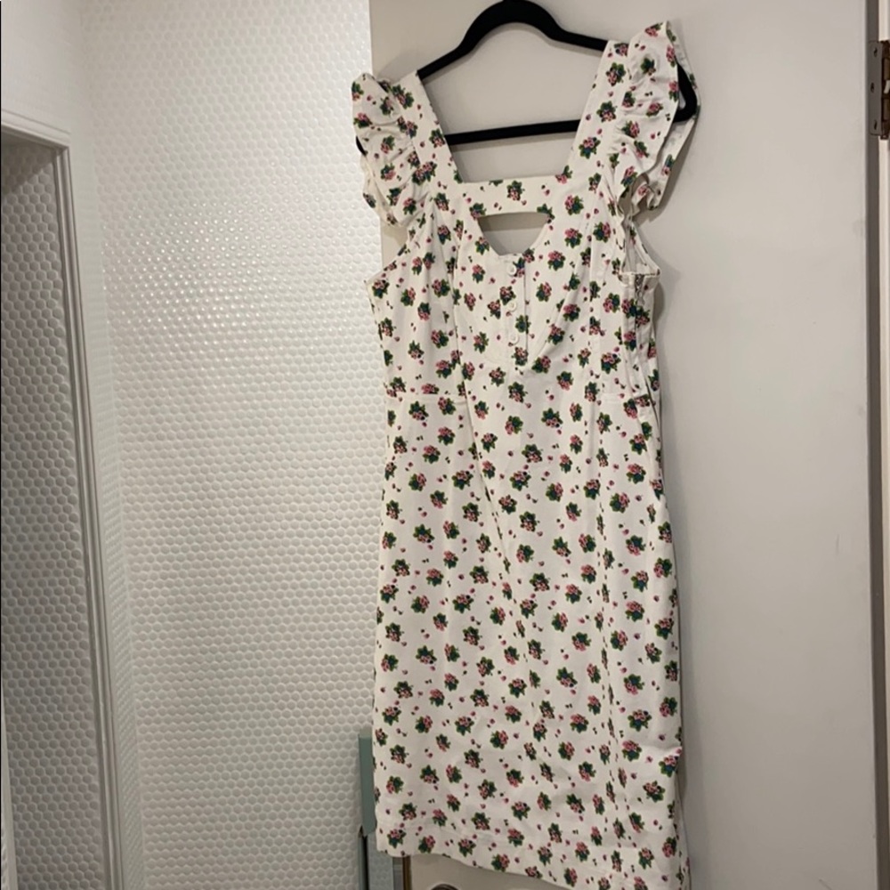 NWT See by Chloe Ruffle Open Back Floral Dress